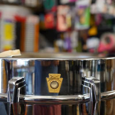 Vintage 1966 Ludwig USA Super Sensitive 5x14" Steel Snare Drum - ALL ORIGINAL image 8