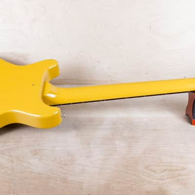 Burny Rock n' Roll RTV-55 MIJ 1992 Junior Yellow Double Cutaway TV Jr DC w/ Bag image 11