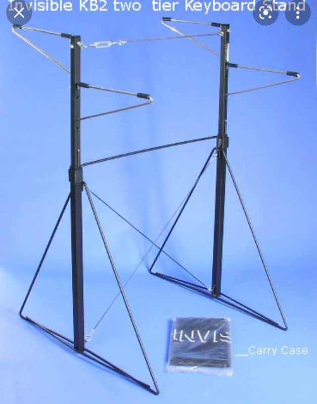 Invisible Two-Tiered Keyboard Stand RARE image 1