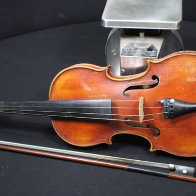 A  Anton Schroetter  Antonius Stradivarius Model 3/4 size Violin, Bow & Case   # 11 V image 2