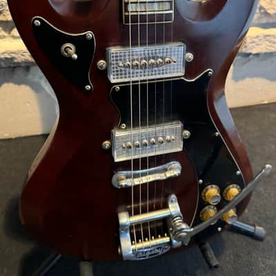 Kay Montclair Apollo 1960's Mahogany Vintage Electric Guitar Bigsby image 4