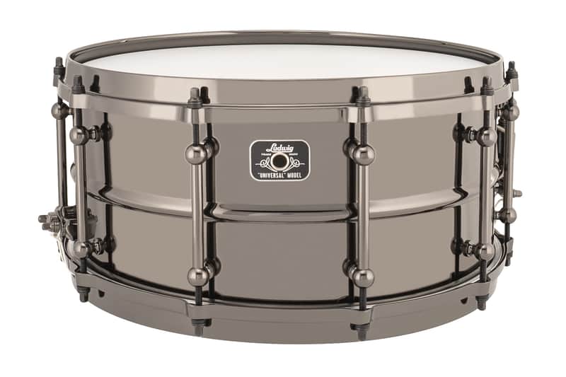 Ludwig Universal Black Brass 6.5x14" Snare Drum Black-to-Black image 1