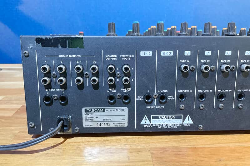 Tascam M-108 Vintage Analog Mixer 12ch 8bus | Reverb