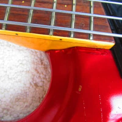 Mosrite The Ventures Bass Guitar, 1964, Candy Apple Red, Case image 10