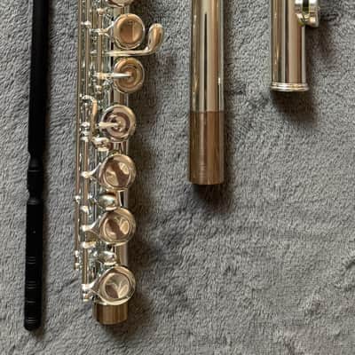 Pearl Belsona PF-200 Silver-Plated Concert Flute w/ Original Case & Cleaning Rod – Japan image 2