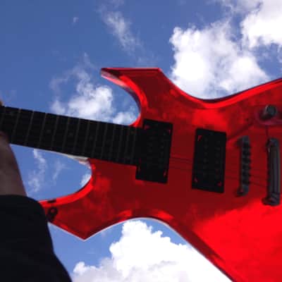 B.C. Rich Warlock Acrylic 2000 RED image 2