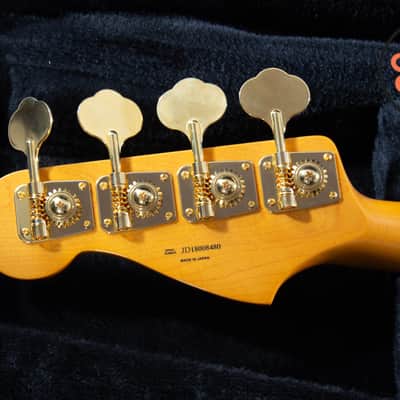 2018 Fender Japan Traditional 60s Precision Bass Midnight – Matching Headstock, Gold Hardware, MIJ, Hard Case image 8