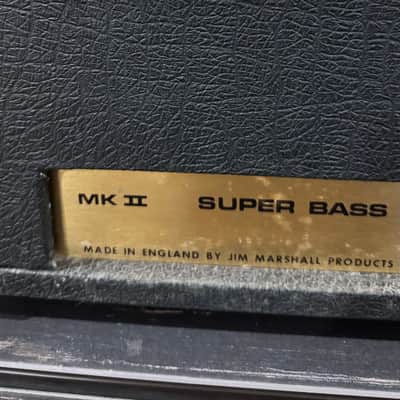 78 Marshall JMP 1992 Super Bass 2-Channel 100-Watt Guitar / Bass Amp Head 1978-Black image 19