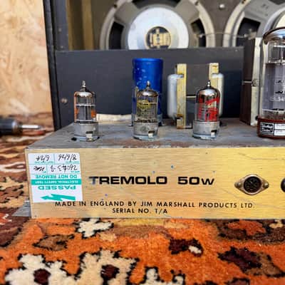 Vintage 1969 Marshall Bluesbreaker Tremolo 50 JMP 2x10 Amplifier Combo 1960s image 14