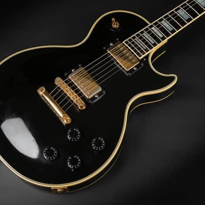 1989 Gibson Les Paul Custom - Ebony | USA Vintage Post Norlin Good Wood Era Bill Lawrence Humbucker HB-R/HB-L Humbucker Pickups Gold Hardware | Case image 6