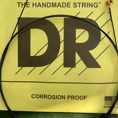 DR BKB45 single D string black coated 45 gauge image 1