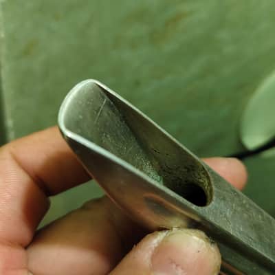 Selmer Scroll shank original temo Mouthpiece 1930s - Silver image 9