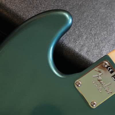 Unplayed! 2017 Fender Adam Clayton Jazz Bass Electric Bass Sherwood Metallic Green + OHSC image 14