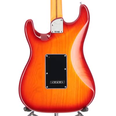 Fender Certified Pre-Owned American Ultra Luxe Stratocaster, Maple Fingerboard, Plasma Red Burst (J5) (03656) image 2