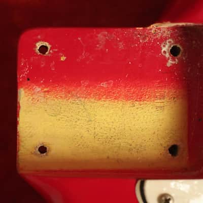 all original 1964 Fender Pre-CBS Musicmaster II RED image 23