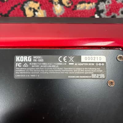 Korg RK-100S Keytar 37-Key Shoulder Synthesizer MIDI Controller Red MMT Engine image 15