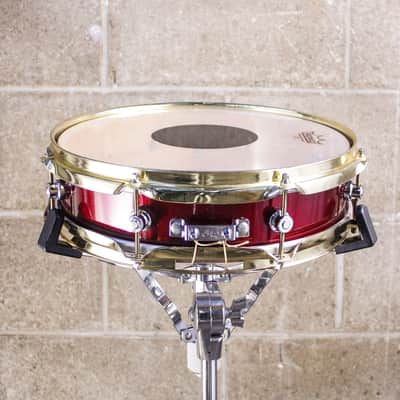 Neil Peart's DW 3.5" x 13" Red Sparkle Lacquer Snare Drum image 7
