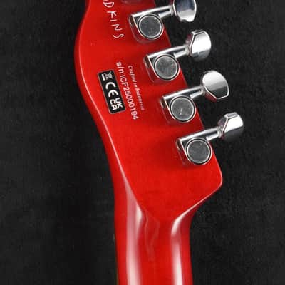 Mint Fender Jim Adkins JA-90 Telecaster Thinline Crimson Red Transparent image 10
