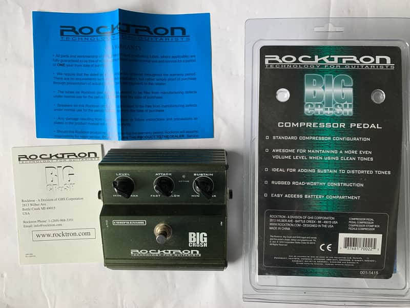 Rocktron Big Crush Compressor Pedal 2008 - Green image 1
