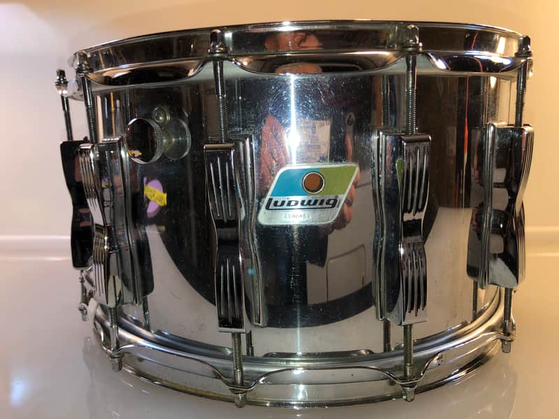 Lidwig Coliseum Chrome over wood 1979 snare drum image 1