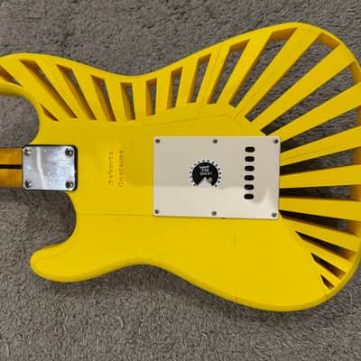 Custom Little wing - Yellow  Exclusive 3D printed guitar Custom shop made in Ukraine Electric guitar Strat Superstrat stratocaster Excellent Condition image 12