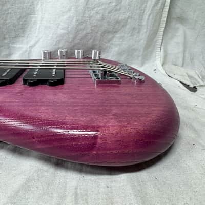 Warwick Pro Series Teambuilt GPS1485 07PA ASH FR Corvette $$ Double Buck 5-string Bass with COA + Gig Bag 2022 - French Violet Transparent Satin image 21