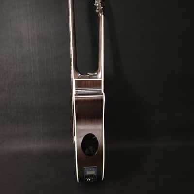 Busuyi Guitar 4 String Bass 6 String Lead Acoustic, Travel Acoustic Guitar with  Hard Case image 4