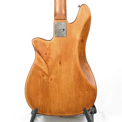 Offbeat Guitars "Roxie" 30" Short Scale Bass in Butterscotch Candy on Distressed Pine, Roasted Maple Neck, Fralin Split '51 P-Bass Pickup, Gotoh Hardware image 3
