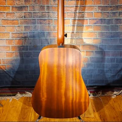 USA Guild D4-NT HR Natural w/ OHSC - Repaired Top Cracks image 2