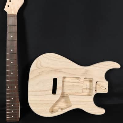 Michael Kelly MK60 Strat Electric Guitar Kit Maple/Rosewood Neck and Ash Body image 1