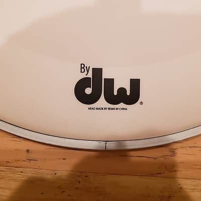 PDP 18" Logo Coated Bass Drum Head in White image 3