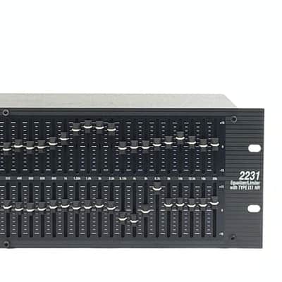 dbx 2231 2-Channel 31-Band Graphic Equalizer/Limiter w/ Type III Noise Reduction 2010s - Black TGHM image 3