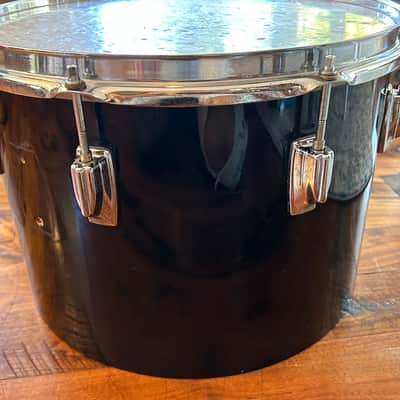 Vintage 1980s Tama Imperialstar 10 x 14 Drum Concert Tom OG Jet Black Wrap image 5