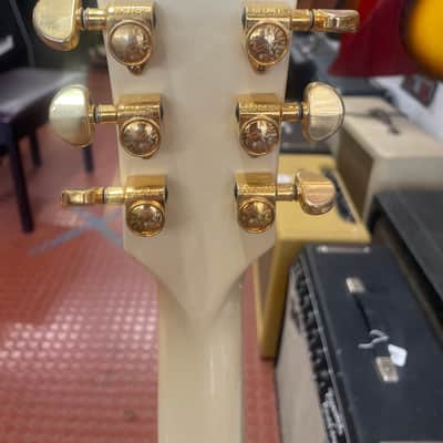Gibson Diamond Dot Es335 arch ele guitar 2008 - White pearl image 6
