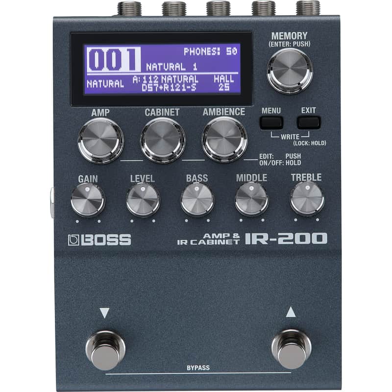 Boss IR-200 Amp and Cabinet Processor Pedal, Open Box (Like New) image 1