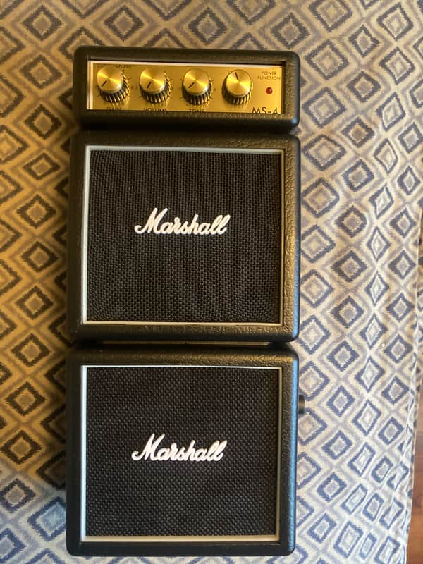 Marshall Micro Stack MS4 2-Watt 2x2" Battery-Powered Guitar Combo 2012 - Present - Black image 1