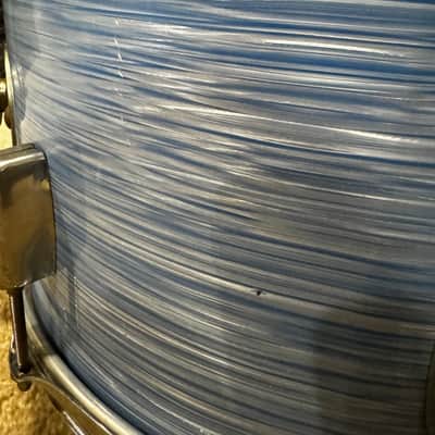 Rogers Blue Ripple 13/16/22 Early 60s Drum Set image 24