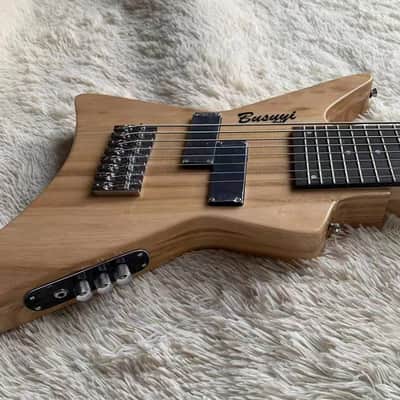 8 String Bass /5 String Fretless Bass Busuyi Double Neck Guitar 2023 + Bag image 4