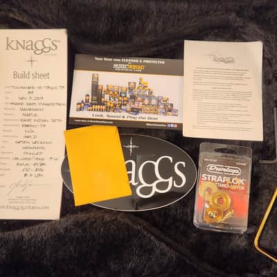 2019 Knaggs Tuckahoe T3 EXQUISITE Diamondback Finish With Hard Case, Original Paperwork, And Dunlop Strap Locks image 3