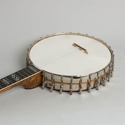 Fairbanks  Whyte Laydie # 7 5 String Banjo (1906), ser. #23847, period black hard shell case. image 7