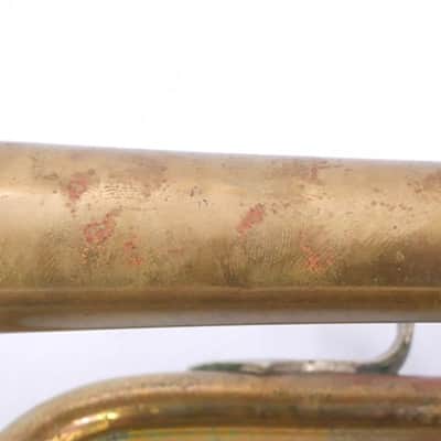 1952 Olds Studio Cornet in Raw Brass w/Nickel flare image 7