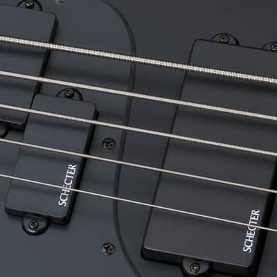 Schecter Stiletto Stealth Left Hand  5 String Electric Bass Guitar (2527) image 4