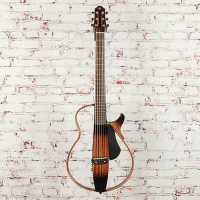 Yamaha SLG200S TBS Steel String Silent Guitar with Hard Gig Bag, Tobacco Sunburst image 2