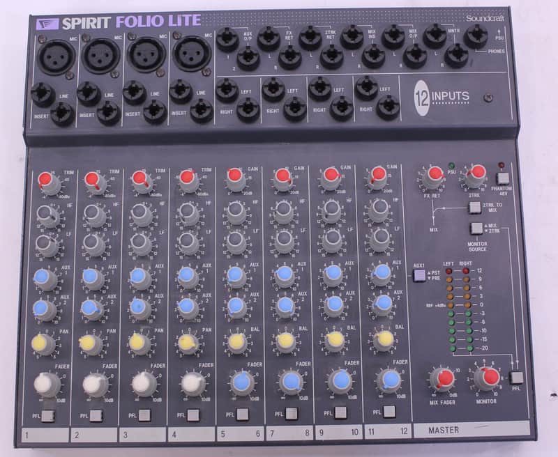 Soundcraft Spirit Folio Lite 12-Channel Mixer - Previously Owned
