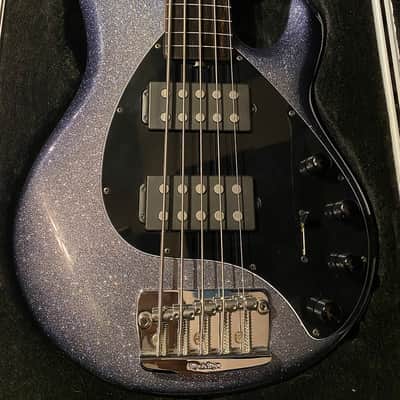 Ernie Ball Stingray 5 HH Fretless 2017 Starry Night Sparkle Burst (limited run) image 1