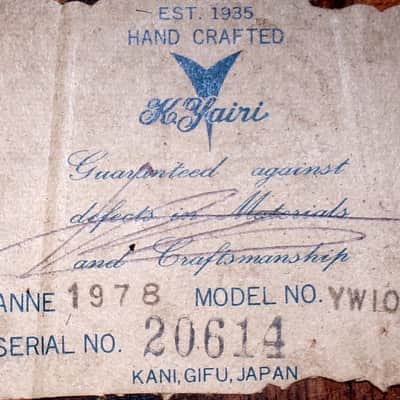1978 Yairi YW-1000 "K Yairi's flagship guitar" - Natural+SKB Case image 24