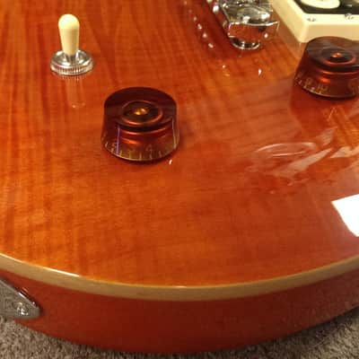 PRS SE Custom 22 Semi-Hollow Electric Guitar, Chambered, Flamed Orange, Dlx Gig Bag image 5