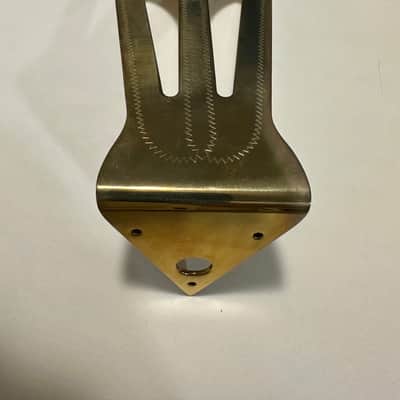 NOS-GIBSON Super 400 “Short” Tailpiece Early 1980’s - Solid Bras Engraved Polished image 8