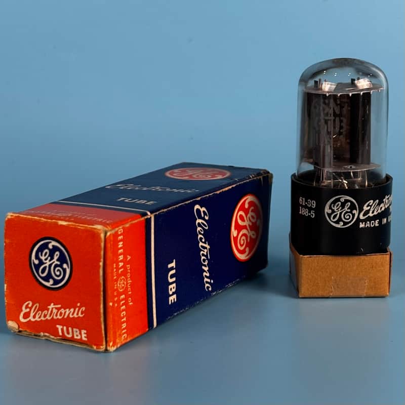 1961 General Electric 6SN7GT Vintage Grey Plate Vacuum Tube! Tests Good! T571 image 1