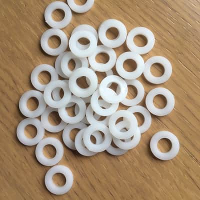 40 x Standard Nylon Tension Bolt Washers for Snare Drums, Toms & Bass Drums image 1